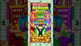 Thumbnail: $20 BONUS on Monopoly Big Board Bucks BIG WIN 🎲🎰#slots #casino #gambling #monopoly