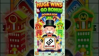 Thumbnail: GO BONUS w DOUBLE POP on Monopoly Big Board Bucks BIG WIN 🎲🎰#slots #casino #gambling #monopoly