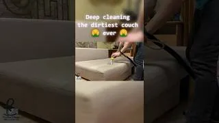 Thumbnail: Amazing Upholstery Cleaning, dirty couch deep clean #satisfyingcleaningvideo #upholsterycleaning