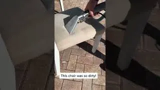 Thumbnail: Yeah, this chair is like new after cleaning #upholsterycleaning #sodirty #deepcleaning