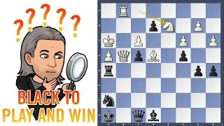 Thumbnail: Chess puzzle of the week - Black to play #shorts