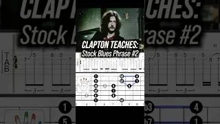 Thumbnail: Clapton’s “Stock Blues Riffs” (Second Example) #ericclapton #bluesguitar #guitarlesson
