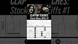 Thumbnail: Clapton Teaches His STOCK BLUES RIFFS! (First Example) #guitarlesson #ericclapton