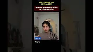 Thumbnail: Abhigya Anand Predicts Ceasefire & War Escalation