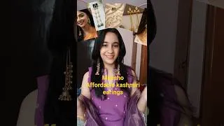 Thumbnail: Meesho affordable kashmiri earrings💛| shocking prices | #viralshorts #meeshofinds #earrings