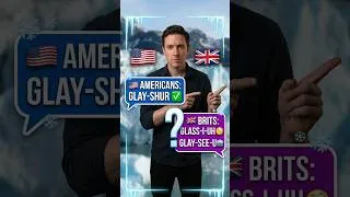 Thumbnail: How to Pronounce GLACIER: American vs. British English #pronunciation #englishpronunciation