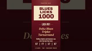 Thumbnail: Delta Blues Triplet Turnaround Lick | Blues Lick 1000 #81