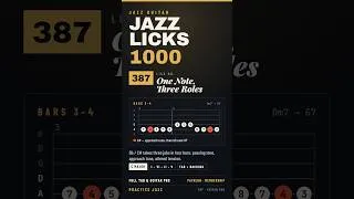 Thumbnail: Jazz Guitar Lick #387: One Note, Three Roles