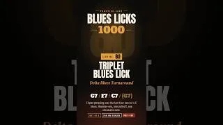 Thumbnail: Triplet Blues Lick | Delta Blues Turnaround (#80)
