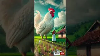 Thumbnail: The poor farmer and the hen who lays eggs 😭 #ai #hen #farmer