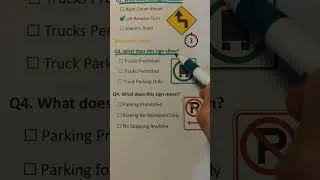 Thumbnail: US Road Signs Quiz – Can You Get Question 7 Right? 🚦🇺🇸  #quiz #roadsigns #drivingtest