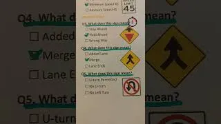 Thumbnail: From Easy to Hard: US Road Signs Challenge 🚧 #roadsigns #drivingtest  #quiz