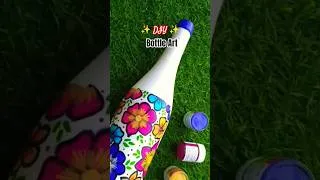 Thumbnail: DIY bottle Art tutorial for beginners|# #ytshorts #diy #craft #trashart #bottleart #bottlecraft