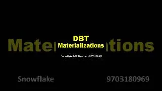 Thumbnail: DBT Materialization #databuildtool #dbtcloud #dbtwithsnowflake #dbtshorts #dbtsnowflake
