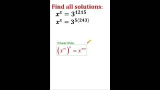 Thumbnail: Find all solutions for the exponential equation