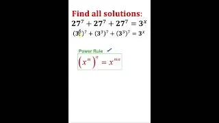 Thumbnail: Solve the exponential equation