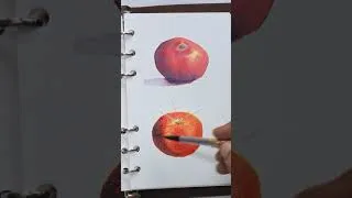 Thumbnail: Watercolor tomato painting