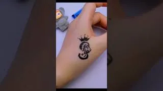 Thumbnail: How to Draw a Cool Lion King Tattoo with Pen! 👑🦁 #shorts