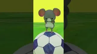 Thumbnail: Elephant and mouse play soccer #abckids #abckidtv