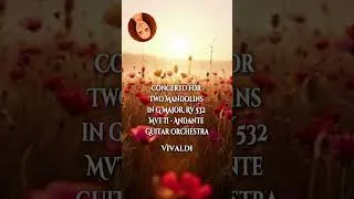 Thumbnail: ✨Vivaldi - Concerto for Two Mandolins in G Major, RV 532 Mvt II - Andante Guitar Orchestra (shorts)