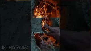 Thumbnail: 🔥 Building a Cozy Hobbit Dugout in the Forest 🌲 | Survival Shelter #Shorts