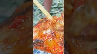 Thumbnail: Survival Cooking Roasted Pig Head Eating Spicy Feast