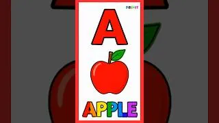 Thumbnail: Coloring ABCD for Kids | A for Apple 🍎 | Learn Alphabets with Colors | ABC Coloring Fun