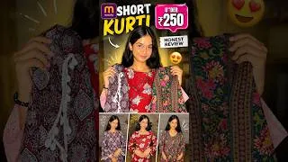 Thumbnail: Under ₹250 me itni pretty kurti…? Mujhe bhi trust nahi hua!🥹✨#youtubeshorts #meesho #shortkurti