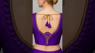 Thumbnail: #shorts#simple back neck blouse designs#trending fashion