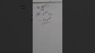 Thumbnail: d(e^x2)/dx #maths #education