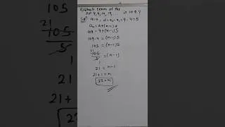 Thumbnail: Which term of the AP 4, 9, 14, 19, ...... is 109? #maths #education