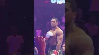 Thumbnail: ANTHONY JOSHUA CELEBRATES AFTER GETTING OFF THE CANVAS TO KNOCK OUT KRISTIAN PRENGA #Shorts