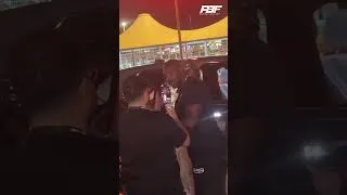 Thumbnail: ANTHONY JOSHUA SHADOW BOXES AS HE ENTERS THE JEDDAH SUPERDOME FOR HIS FIGHT WITH PRENGA #shorts