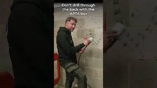 Thumbnail: Don’t drill through the back! #ElectricianLife#SparksUK #InstallerReview#Tools#SiteReady#UGCReview