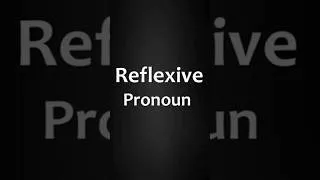 Thumbnail: Reflexive Pronoun Made Easy #grammer