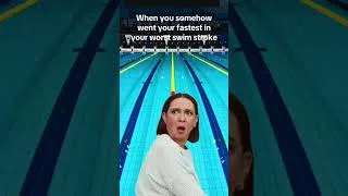 Thumbnail: When You Somehow Went Faster In Your Worst Swim Stroke | ProSwimwear #shorts #meme