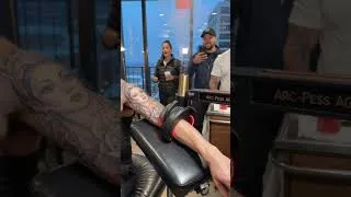 Thumbnail: This Machine Tattooed a Full Chicano Fine-Line Sleeve in ONE Pass 🤯 He Didn’t Even Flinch 😳