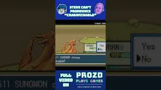 Thumbnail: steve can't pronounce "crabominable"