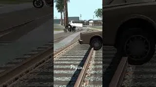Thumbnail: Can Car Tires Cross Train Tracks in EveryGTA Games!😳 #gta #gtashorts