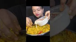 Thumbnail: Vegetable Tahri With Raita😋🌶️ #mukbang