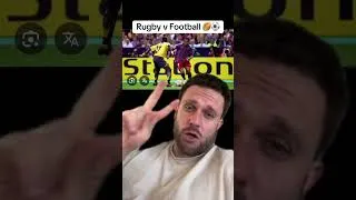 Thumbnail: Rugby v Football .. let me know in the comments which sport is better 👇 #rugby