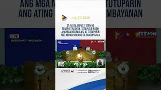 Thumbnail: PBBM, tiniyak na tatapusin ang mga nasimulan at tutuparin ang  pangako sa kaniyang huling 2 taon