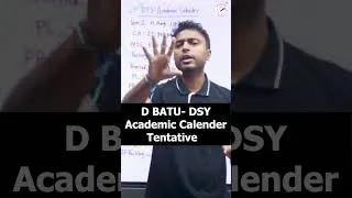 Thumbnail: D BATU Dsy Academic Calendar| SE Roadmap| ESE MSE CA