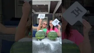 Thumbnail: WATERMELON SUGAR 🍉🤭 #trending #viral #summer #tiktok #watermelon #shorts #bff #duo #funny #comedy