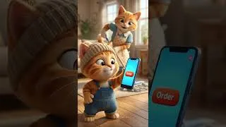 Thumbnail: The kitten calls for countless baked cookies! The room is filled with candy. #cattales #catfunny