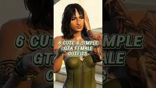 Thumbnail: 6 SIMPLE GTA FEMALE OUTFITS 💚| #gtafemaleoutfits #gtaonline #gtav #grandtheftauto #pvnkbliss