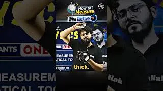Thumbnail: ⚡ How to Measure Wire Thickness? 🔥 Easy Physics Explained
