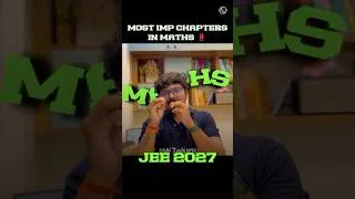 Thumbnail: High Weightage Maths Chapters for JEE Mains🔥| JEE 2027 | JEE 2028 | Telugu
