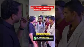 Thumbnail: NEET Toppers taking advise from Dr. Sandeep Sir! #neet #neet2026 #pwmeded #medico #neetresult