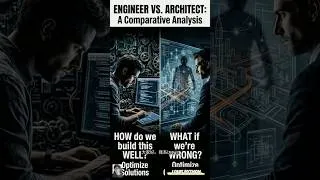 Thumbnail: 🏗️ Engineer vs. Architect: Choose Your Career Path! #TechRoleComparison @PyLouis #louispython